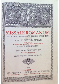 Missale romanum 1928 r.