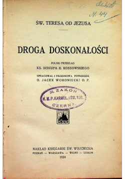 Droga doskonałości 1924 r.