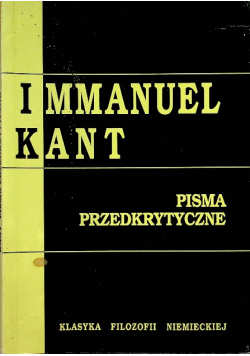 Kant pisma przedkrytyczne