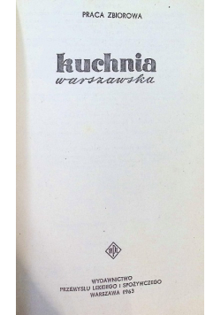 Kuchnia warszawska