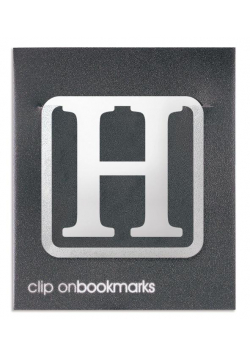 Metalowa zakładka - Litera H Clip-on