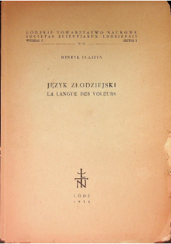 Język złodziejski