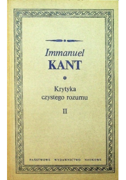Krytyka czystego rozumu II