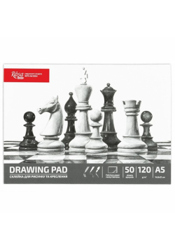 Szkicownik A5/50K 120g Szachy