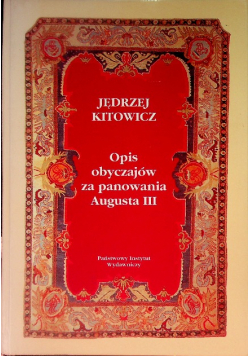 Opis obyczajów za panowania Augusta III