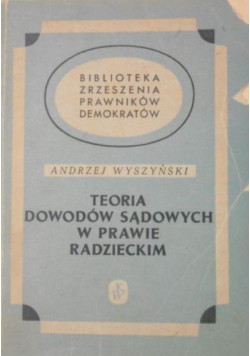 Teoria dowodów sądowych w prawie radzieckim 1949 r.