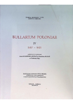 Bullarium Poloniae IV 1942