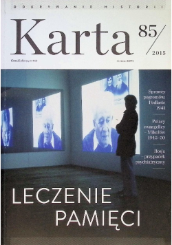 Karta  Leczenie pamięci Nr 85 / 15