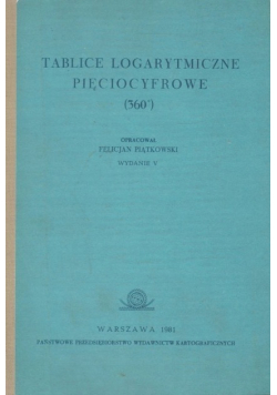 Tablice logarytmiczne pięciocyfrowe