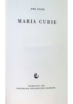 Ze wspomnień o Marii Skłodowskiej Curie