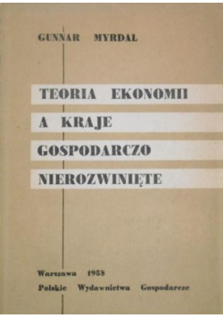 Teoria ekonomii a kraje gospodarczo nierozwinięte