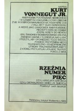 Rzeźnia numer pięć