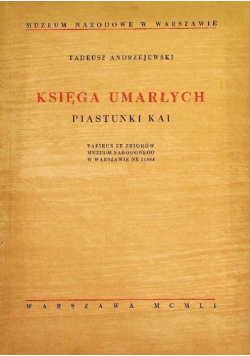 Księga umarłych piastunki Kai