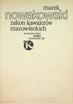Zakon kawalerów mazowieckich