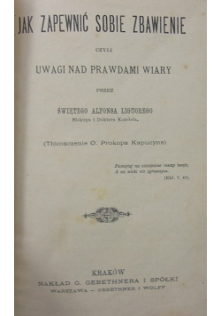 Jak zapewnić sobie zbawienie
