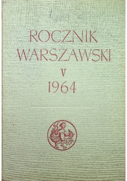 Rocznik Warszawski V 1964