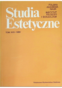 Studia estetyczne Tom XVII 1980