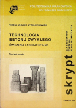 Technologia betonu zwykłego ćwiczenia laboratoryjne