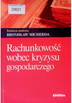 Rachunkowość wobec kryzysu gospodarczego