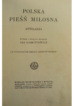 Polska Pieśń Miłosna 1912 r.