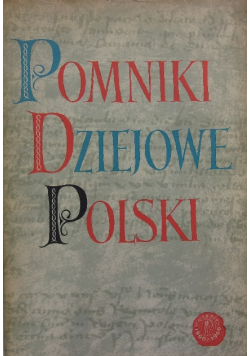 Pomniki dziejowe Polski Tom VI