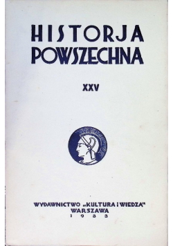 Historja powszechna XXV 1933 r.