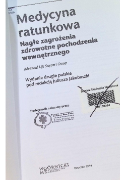 Medycyna ratunkowa Nagłe zagrożenia pochodzenia wewnętrznego