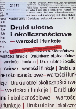 Druki ulotne i okolicznościowe – wartości i funkcje