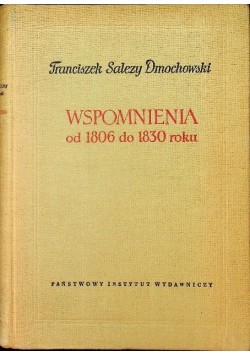 Wspomnienia od 1806 do 1830 roku