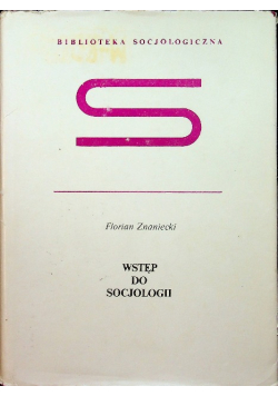 Wstęp do socjologii