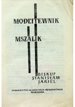 Modlitewnik Mszalik