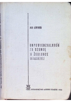 Odpowiedzialność za szkodę w żegludze morskiej
