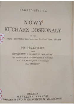 Nowy kucharz doskonały 1929 r.
