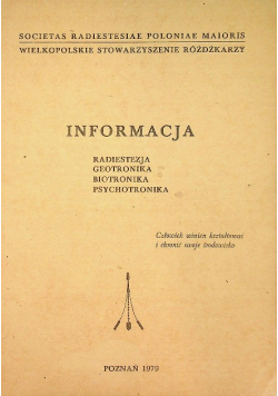 Informacja radiestezja geotronika biotronika psychotronika