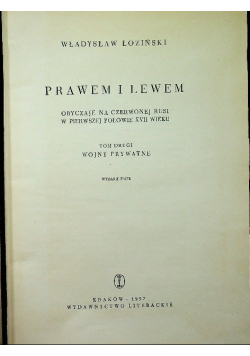 Prawem i lewem Tom 2