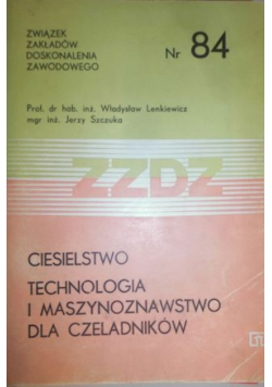 Ciesielstwo technologia i maszynoznawstwo dla czeladników