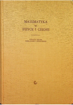 Matematyka w fizyce i chemii