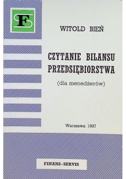 Czytanie bilansu przedsiębiorstwa