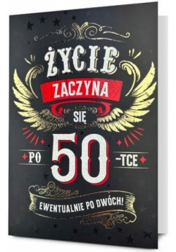 Karnet B6 Urodziny 50