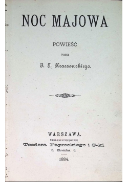 Noc majowa 1884 r.