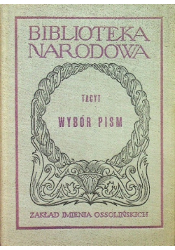 Tacyt Wybór pism