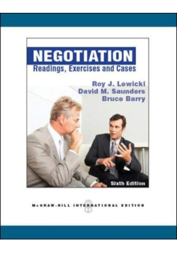 Negotiation readings, exercises and cases