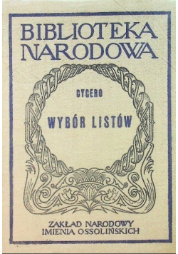Cycero Wybór listów