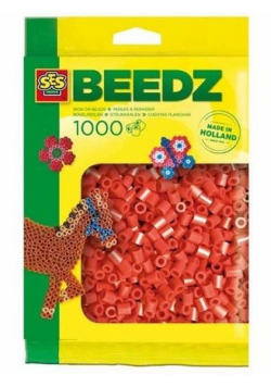 Koraliki do prasowania czerwone 1000szt