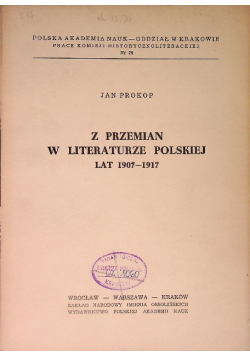 Z przemian w literaturze polskiej lat 1907-1917