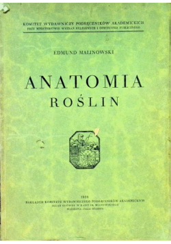 Anatomia Roślin 1938 r.