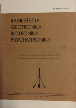 Radiestezja geotronika biotronika psychotronika