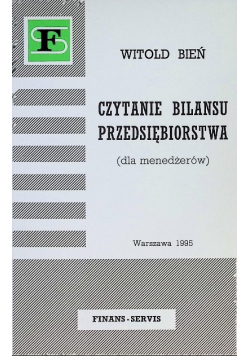 Czytanie bilansu przedsiębiorstwa