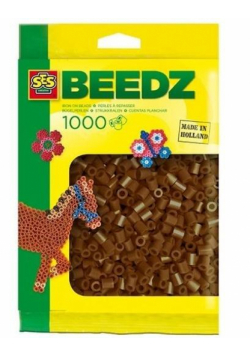 Koraliki do prasowania ciemnobrązowe 1000szt