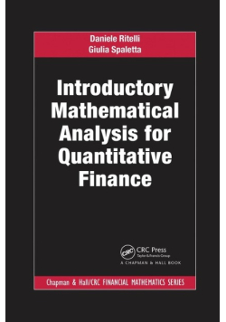 Introductory Mathematical Analysis for Quantitative Finance